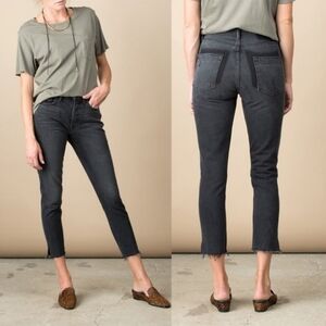 GRLFRND Karolina High-Rise Jeans In Black Hearts Size 26